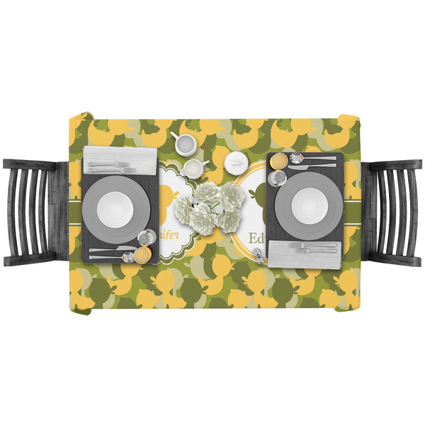 Rubber Duckie Camo Rectangular Tablecloths - LIFESTYLE