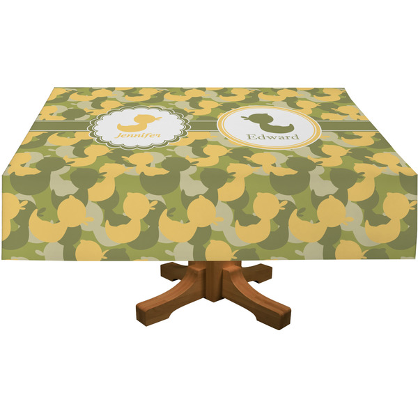 Rubber Duckie Camo Rectangular Tablecloths (Personalized)