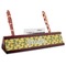 Rubber Duckie Camo Red Mahogany Nameplate with Business Card Holder (Personalized)