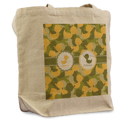 Rubber Duckie Camo Reusable Cotton Grocery Bag - Single (Personalized)