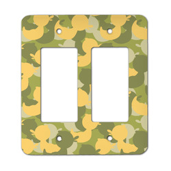 Rubber Duckie Camo Rocker Style Light Switch Cover - Two Switch