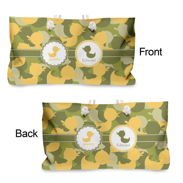Rubber Duckie Camo Large Rope Tote - From & Back View