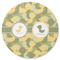 Rubber Duckie Camo Round Rubber Backed Coaster (Personalized)