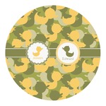 Rubber Duckie Camo Round Decal - Small (Personalized)