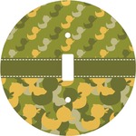Rubber Duckie Camo Round Light Switch Cover