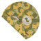 Rubber Duckie Camo Round Linen Placemats - Front (folded corner double sided)