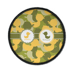 Rubber Duckie Camo Iron On Round Patch w/ Multiple Names