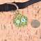 Rubber Duckie Camo Round Pet ID Tag - Large - In Context