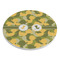 Rubber Duckie Camo Round Stone Trivet - Angle View