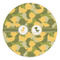 Rubber Duckie Camo Round Stone Trivet - Front View