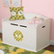 Rubber Duckie Camo Round Wall Decal on Toy Chest