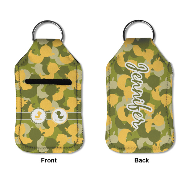 Rubber Duckie Camo Sanitizer Holder Keychain - Small APPROVAL (Flat)