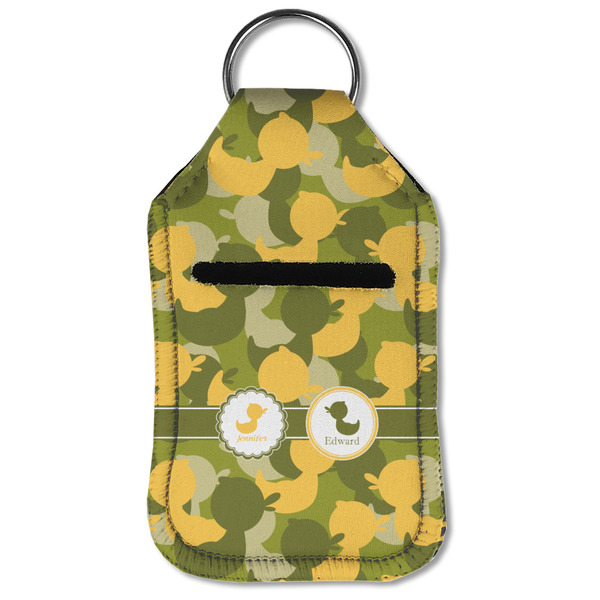 Rubber Duckie Camo Sanitizer Holder Keychain - Small (Front Flat)