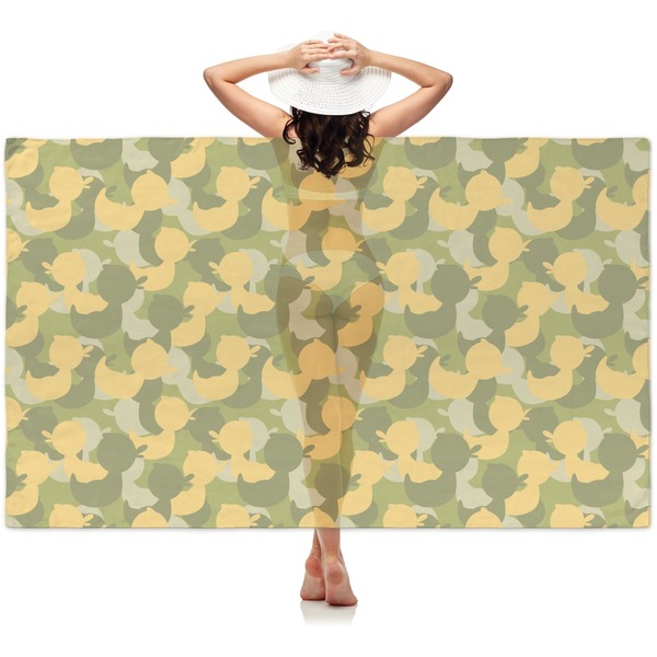 Custom Rubber Duckie Camo Sheer Sarong