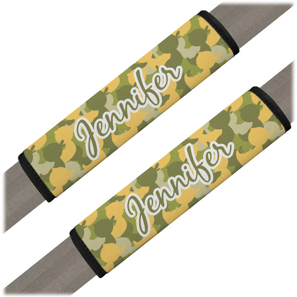 Custom Rubber Duckie Camo Seat Belt Covers (Set of 2) (Personalized)
