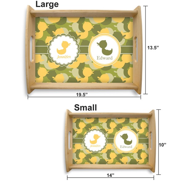 Rubber Duckie Camo Serving Tray Wood Sizes