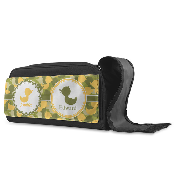 Rubber Duckie Camo Shoe Bags - ANGLE (Open)