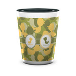 Rubber Duckie Camo Ceramic Shot Glass - 1.5 oz - Two Tone - Set of 4 (Personalized)