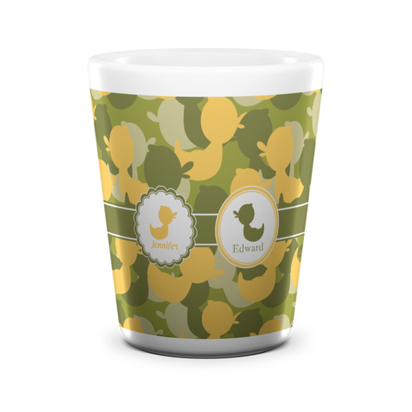 Rubber Duckie Camo Shot Glass - White - FRONT