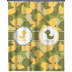 Rubber Duckie Camo Extra Long Shower Curtain - 70"x84" (Personalized)