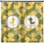 Rubber Duckie Camo Shower Curtain (Personalized)