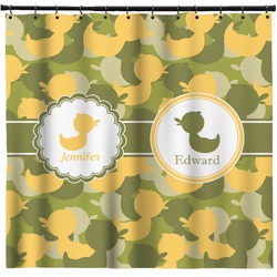 Rubber Duckie Camo Shower Curtain (Personalized)