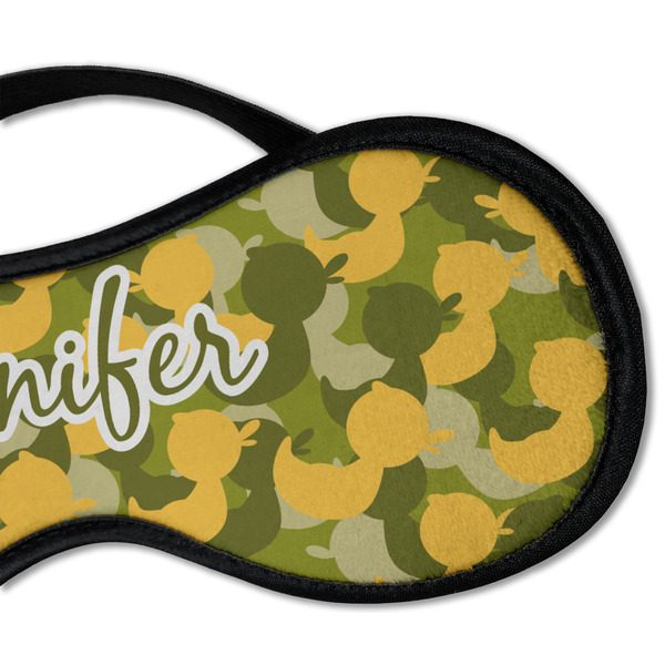 Rubber Duckie Camo Sleeping Eye Mask - DETAIL Large