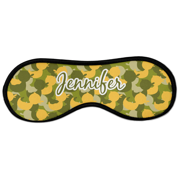 Rubber Duckie Camo Sleeping Eye Mask - Front Large
