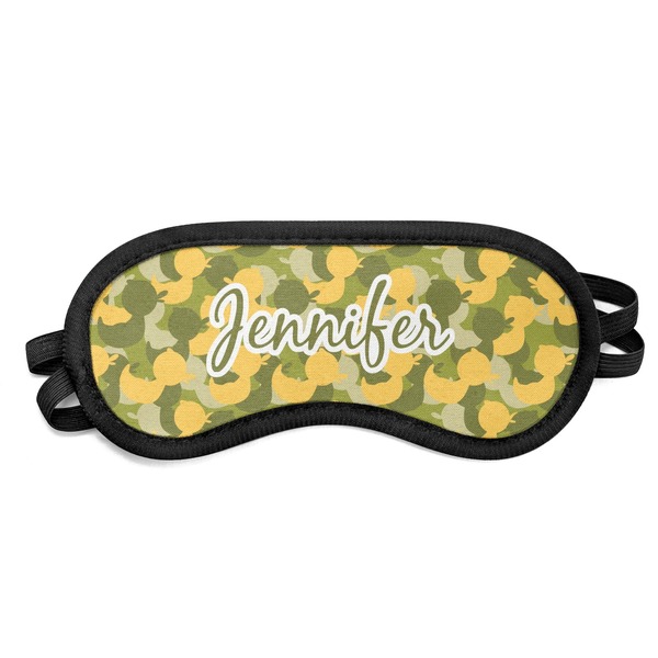 Custom Rubber Duckie Camo Sleeping Eye Mask (Personalized)