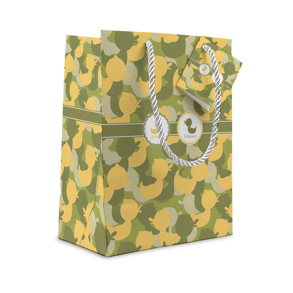 Custom Rubber Duckie Camo Small Gift Bag (Personalized)