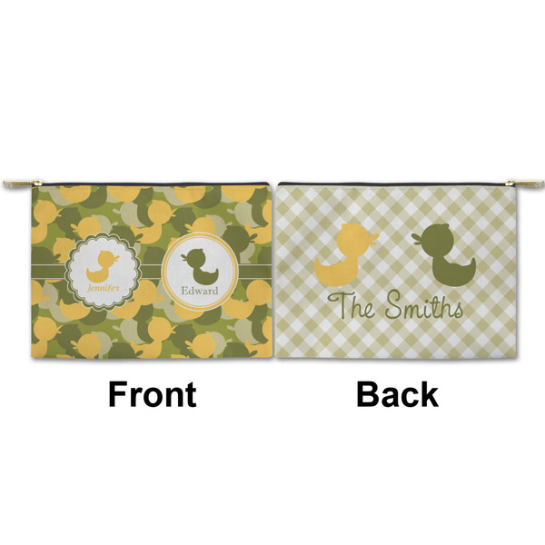 Rubber Duckie Camo Small Zipper Pouch Approval (Front and Back)