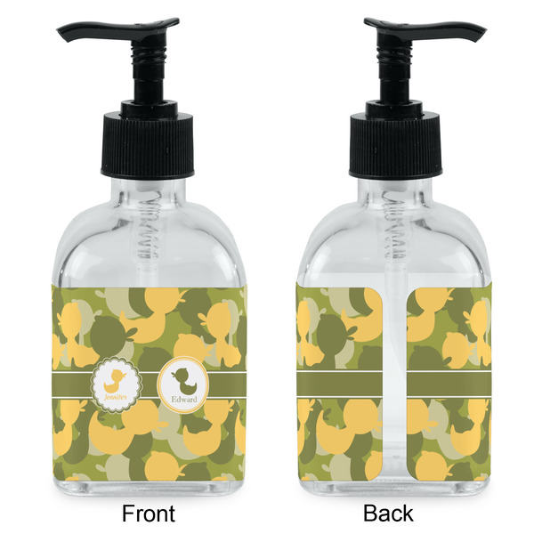 Rubber Duckie Camo Glass Soap/Lotion Dispenser - Approval