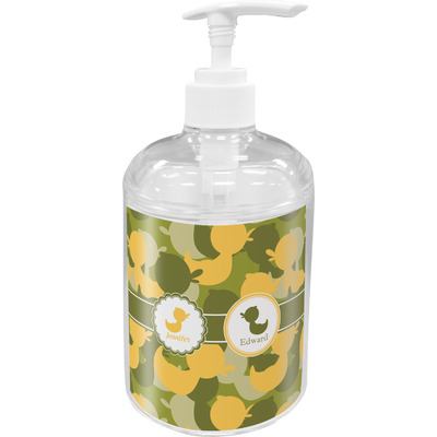 Rubber Duckie Camo Acrylic Soap & Lotion Bottle (Personalized)