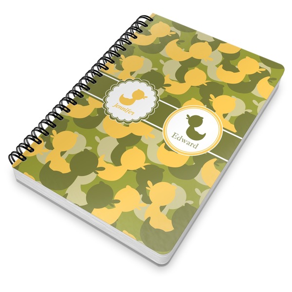 Rubber Duckie Camo Spiral Journal 7 x 10 - Main