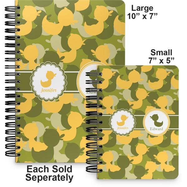 Rubber Duckie Camo Spiral Journal - Comparison