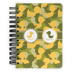 Rubber Duckie Camo Spiral Notebook - 5x7 w/ Multiple Names