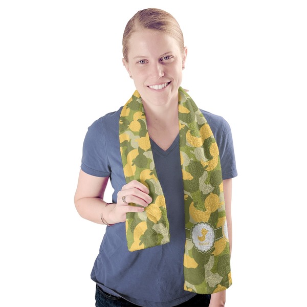 Rubber Duckie Camo Sport Towel - Exercise use - Model
