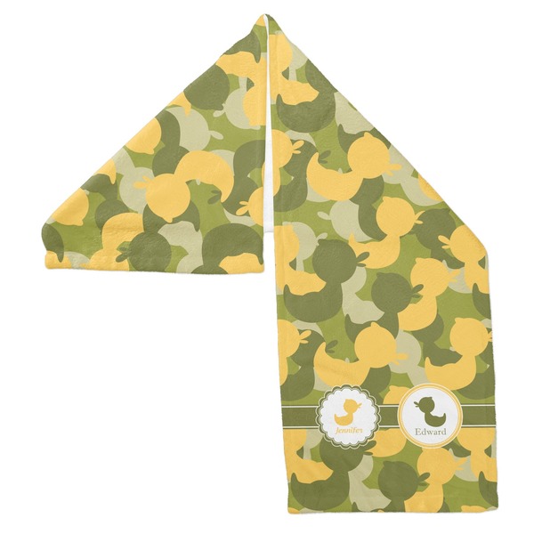 Rubber Duckie Camo Sports Towel Folded - Both Sides Showing