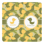 Rubber Duckie Camo Square Decal - Medium (Personalized)