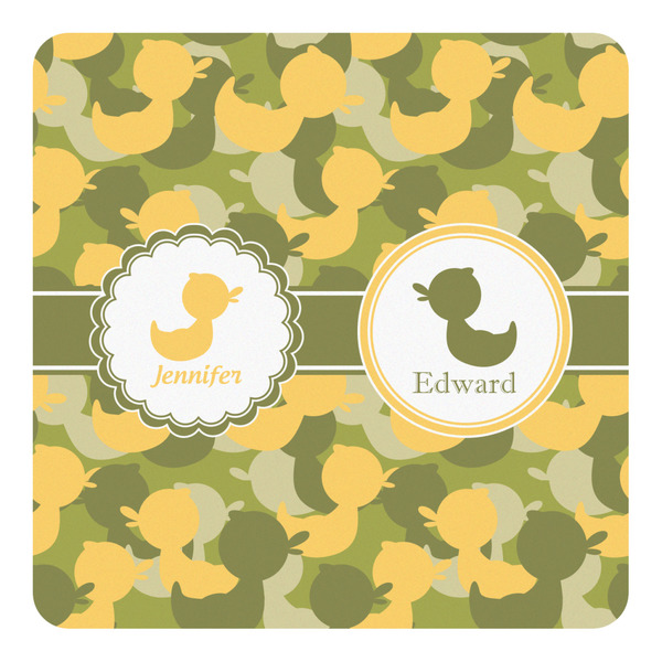 Custom Rubber Duckie Camo Square Decal - Large (Personalized)