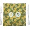 Rubber Duckie Camo 9.5" Glass Square Lunch / Dinner Plate- Single or Set of 4 (Personalized)
