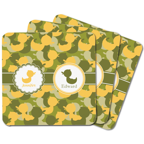 Rubber Duckie Camo Square Fridge Magnet - MAIN