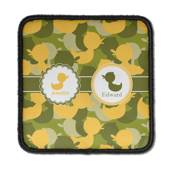 Custom Rubber Duckie Camo Iron On Square Patch w/ Multiple Names