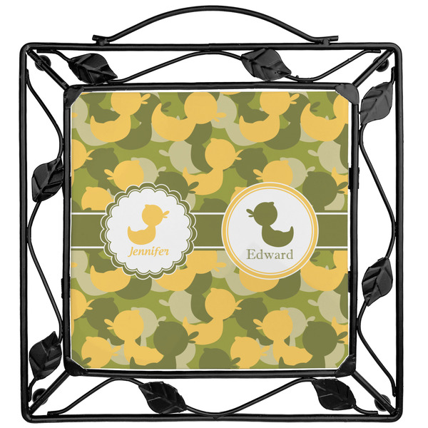 Custom Rubber Duckie Camo Square Trivet (Personalized)