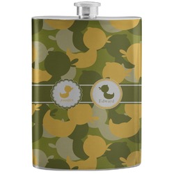 Rubber Duckie Camo Stainless Steel Flask (Personalized)