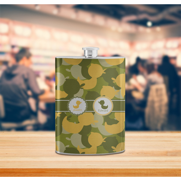 Rubber Duckie Camo Stainless Steel Flask - LIFESTYLE 2