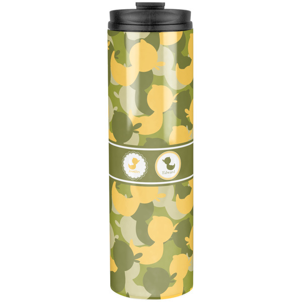 Custom Rubber Duckie Camo Stainless Steel Skinny Tumbler - 20 oz (Personalized)