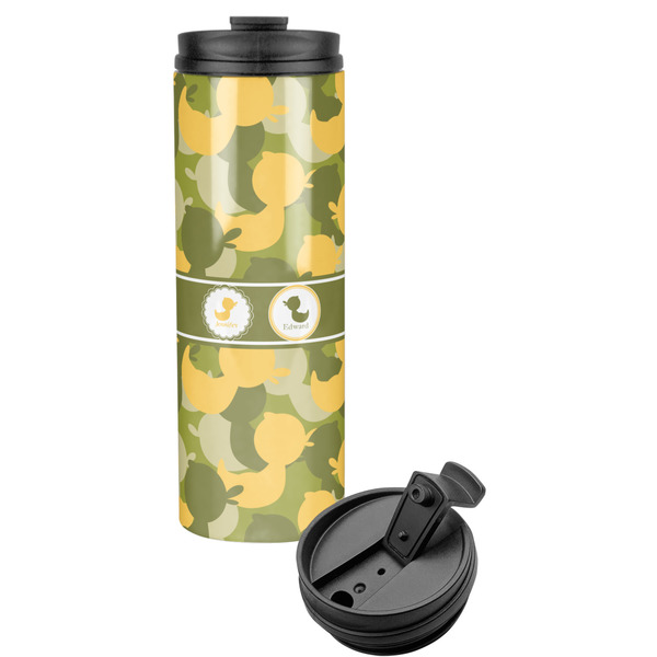 Custom Rubber Duckie Camo Stainless Steel Skinny Tumbler (Personalized)