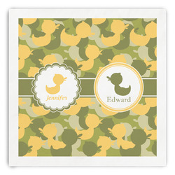 Rubber Duckie Camo Paper Dinner Napkins (Personalized)