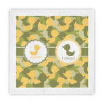 Rubber Duckie Camo Standard Decorative Napkins (Personalized)